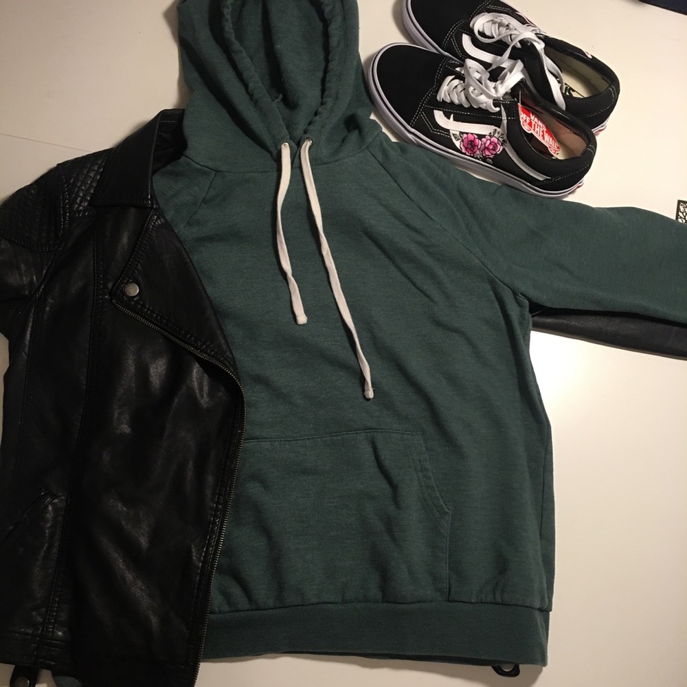 3/$20 Forever 21. Green hoodie.